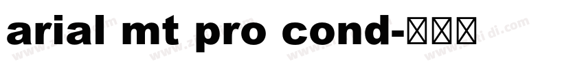 arial mt pro cond字体转换